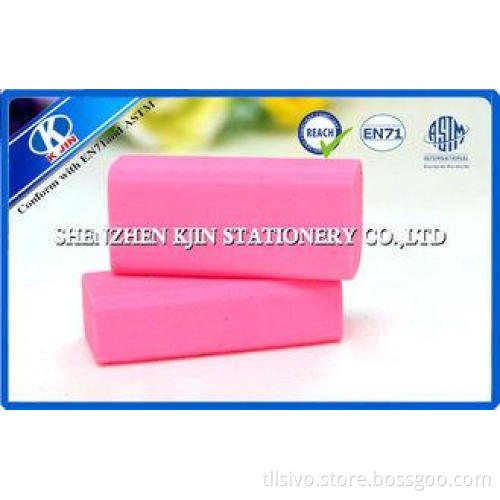 Pink Rectangle Kids Erasers Without Paster For Chilldren 1*